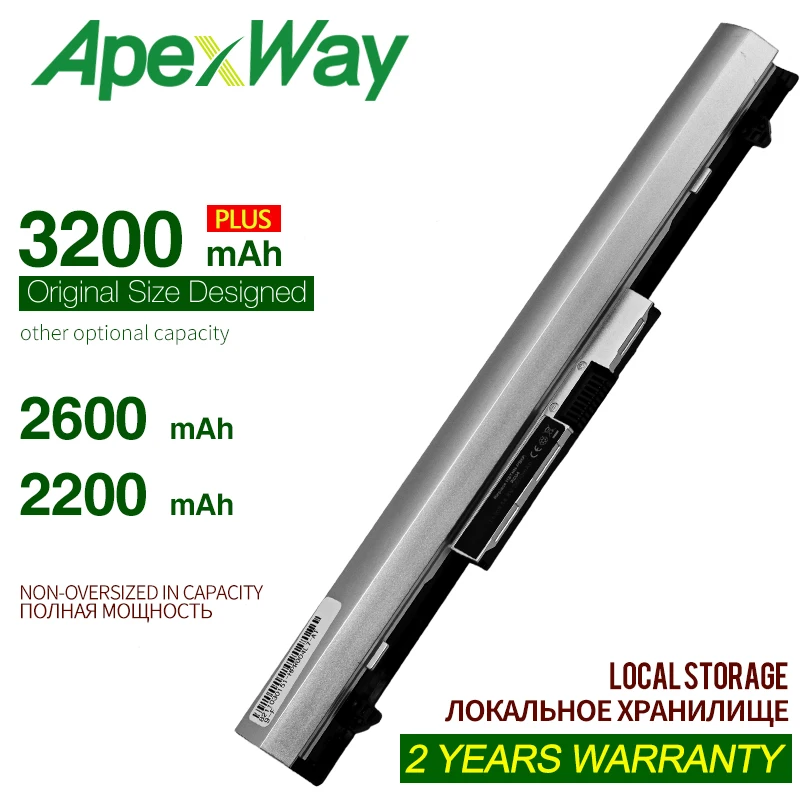 Apexway-Batería de 4 celdas para portátil HP Probook 400, 430, 440, G3, RO04XL, RO06XL, HSTNN-Q96C, P3G13AA, HSTNN-Q98C, HSTNN-LB7A