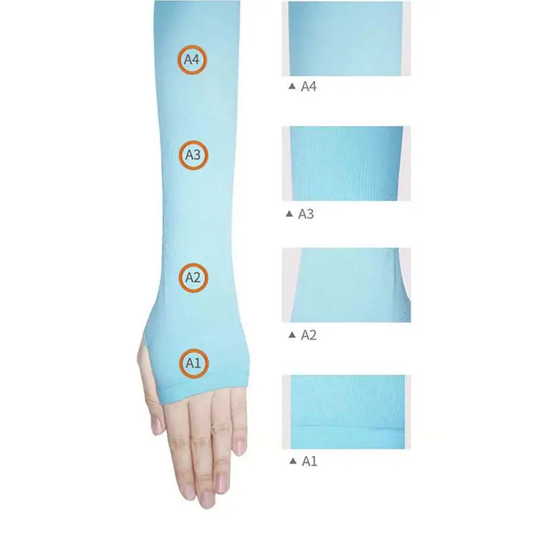 Auto Accessories Arm Sun Sleeves Long Sunblock Ice Silk Cooler Cover With Thumb Hole For Running Biking Driving New |