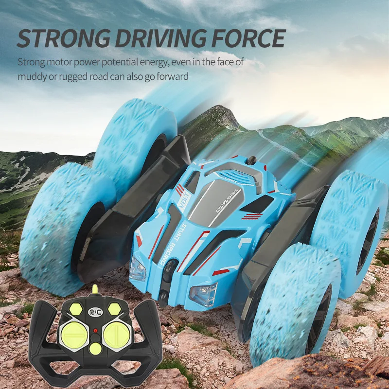 

Remote Control Stunt Car 360 Degrees Double-sided Rotating Rolling Twist Anti-fall Boys and Girls Light Music Remote Control Car