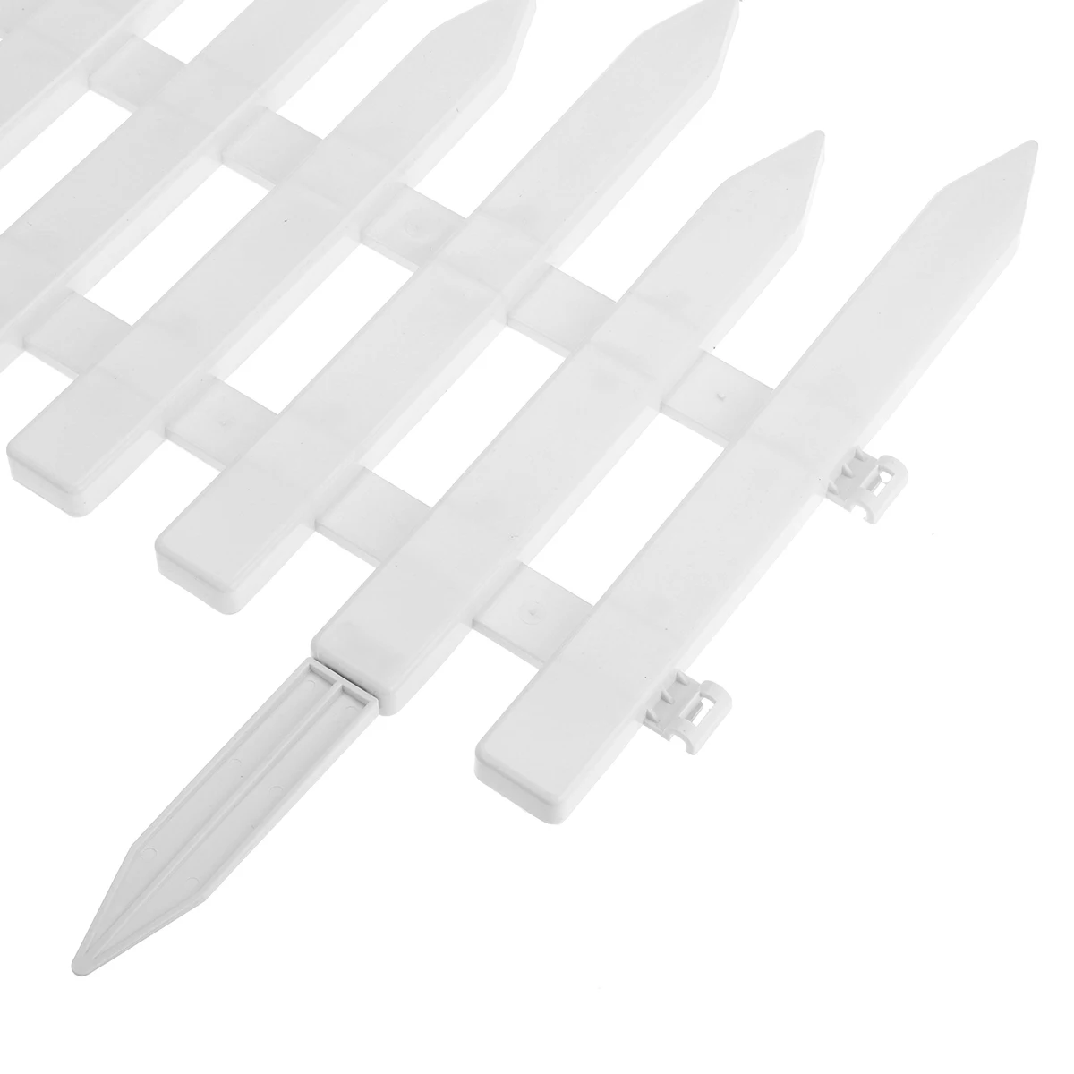 

12/24Pcs Plastic Fence Courtyard Kindergarten Flower Indoor Garden Fence Garden Vegetable Small Fence Christmas Decoration