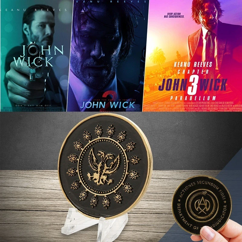 

John Wick Continental Hotel Coin Cosplay Props Badge Replica Accessories