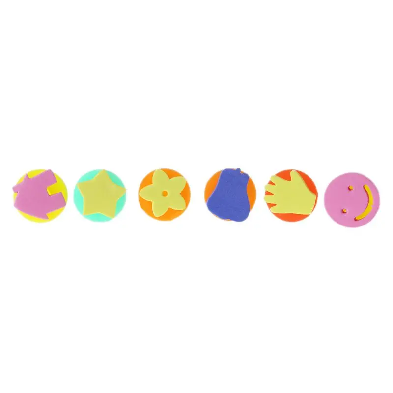 

6pcs EVA Seals Baby Educational Drawing Toy Graffiti DIY Kids Painting Drawing