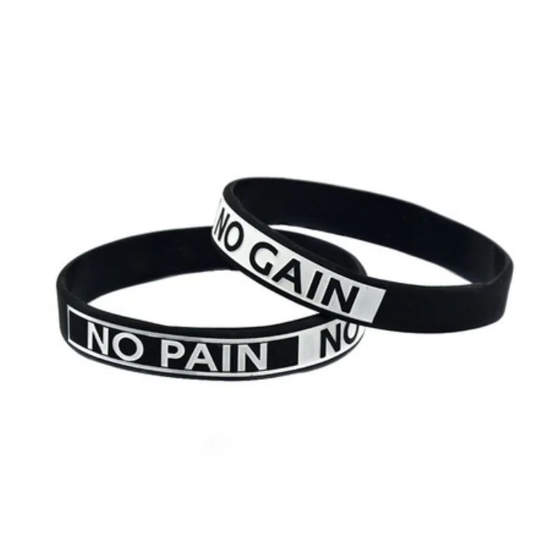 Силиконовый браслет черный без боли усиления дизайнерские ювелирные изделия