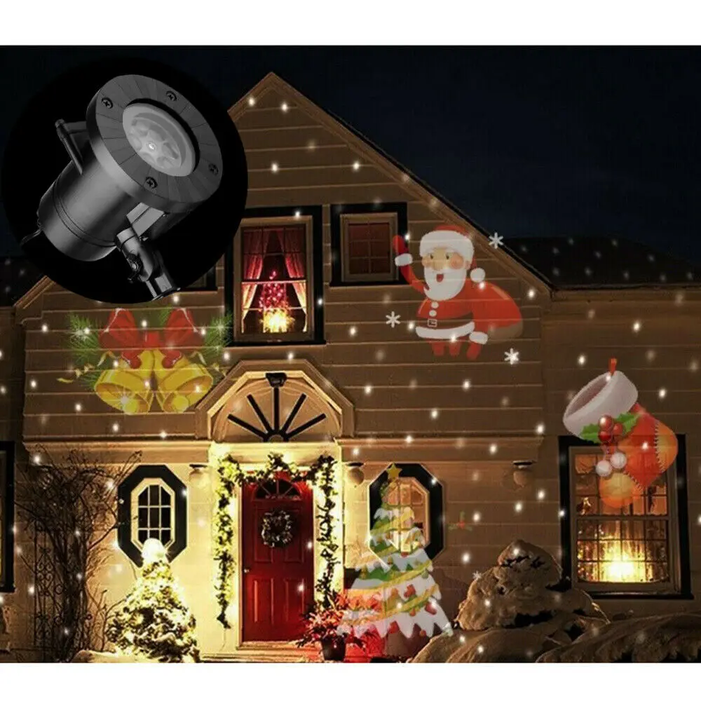 Светодиодный праздничный сценический светильник Рождественский прожектор с 12