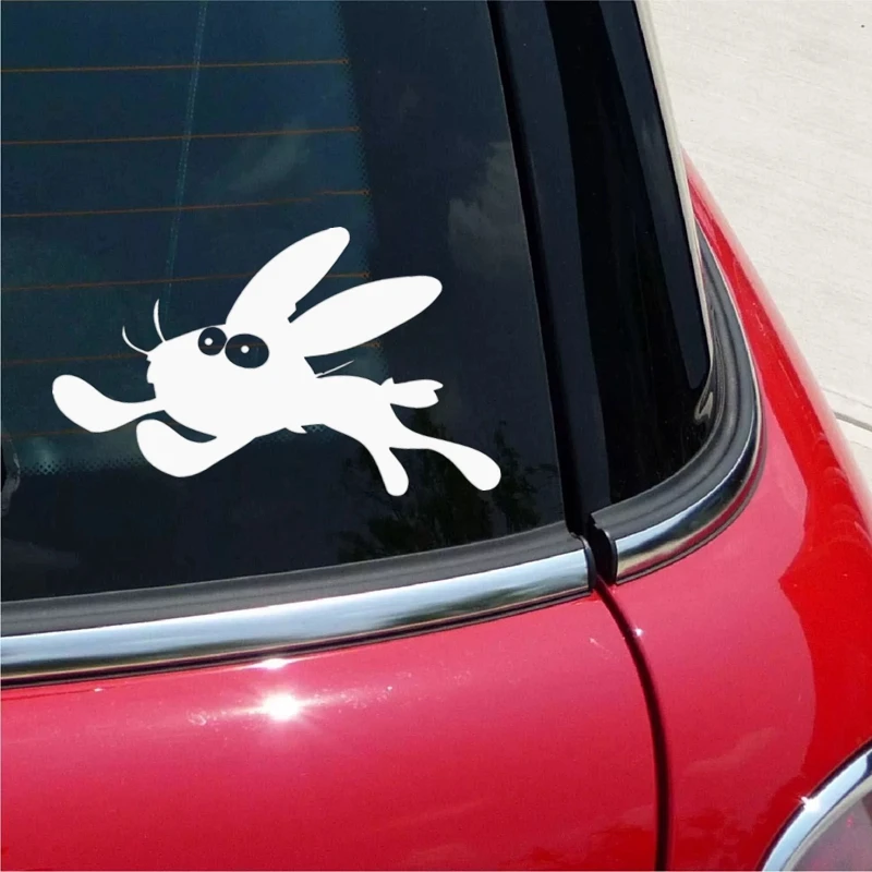 

30410# Cool bunny car sticker car decal waterproof stickers on car truck bumper rear window vinyl die cut no bg