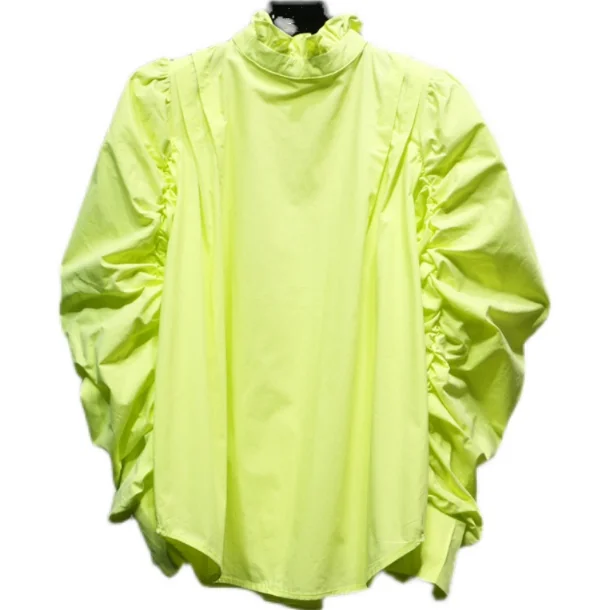 

Ruffled Collar Shirt Women's Fashion Puff Long Sleeve Loose Solid Color Blouse Ladies Tops 2021 Sping Nancylim