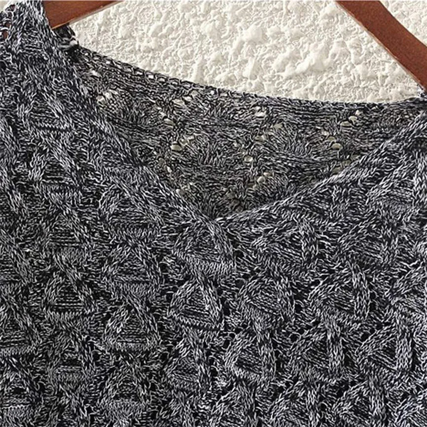 Новинка однотонный базовый свитер женский свободный с длинными рукавами летучая