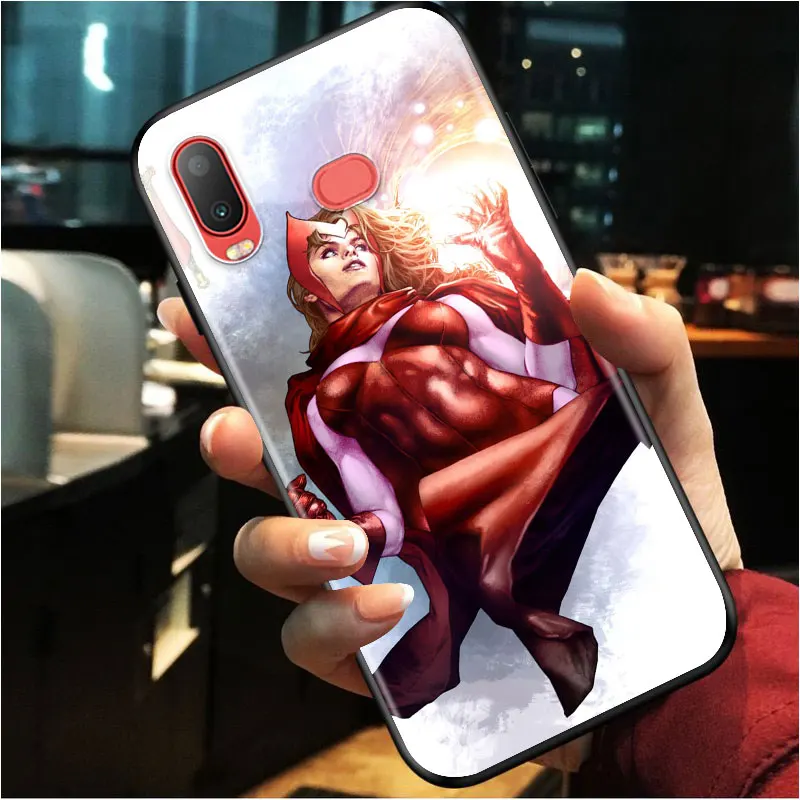 

Marvel Scarlet Witch for Samsung A3 A5 A6 A7 A8 A9 A6S A750 A8S 2016 2017 2018 Star Plus TPU Black Phone Case