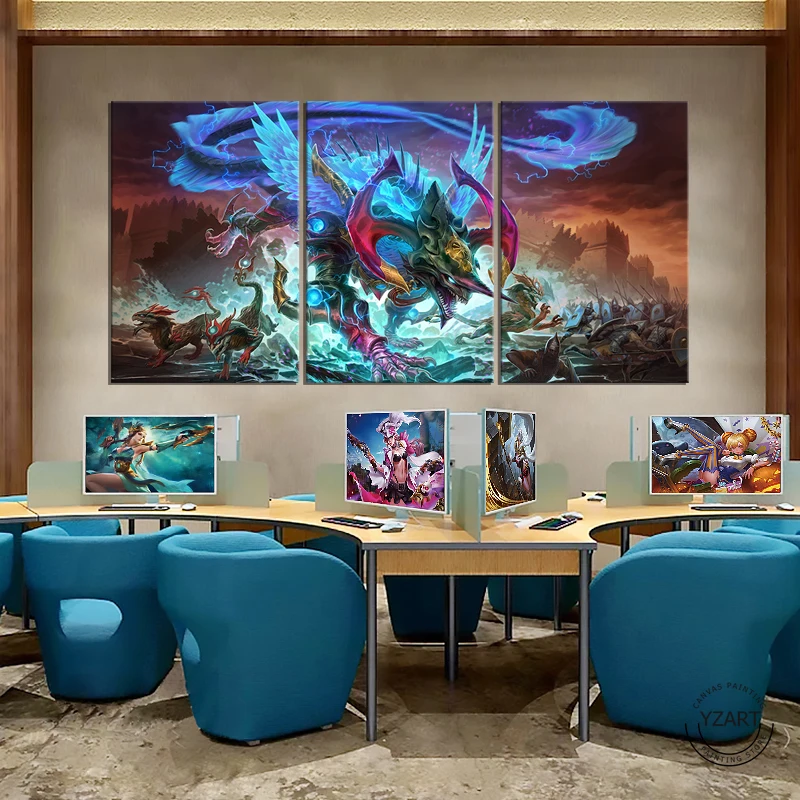 

Tiamat (Smite) Popluar Video Game Posters and Prints Canvas Painting Wall Art Unframed