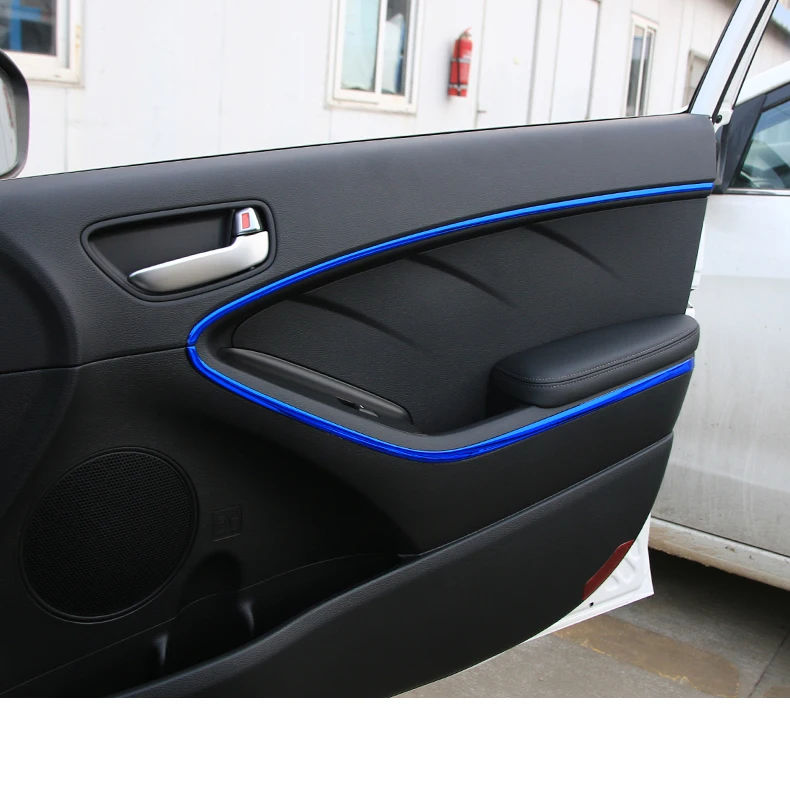 gem blue Lsrtw2017 нержавеющая сталь автомобиля внутренняя дверь украшения для Kia K3 Kia Cerato 2012 2013 - Название цвета: gem blue