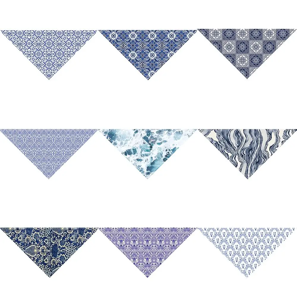 Шейный платок для собак треугольный шарф слюнявчик Регулируемый ошейник