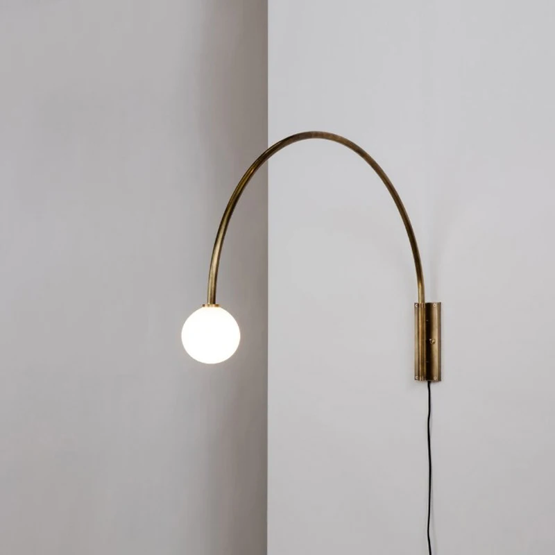 Современный Железный светодиодный настенный светильник в стиле арт деко бра с