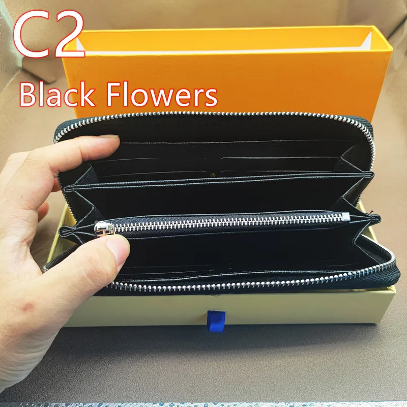

Fashion printed wallets, men's clutches, ladies' clutches, new fashion long printed wallets Luxury wallet, free gift box Q2