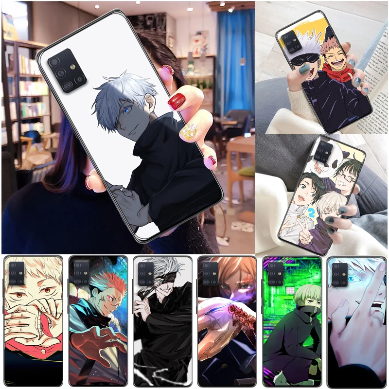 

Jujutsu Kaisen Sukuna Yuji Itadori Satoru Gojo Fushiguro Megumi Phone Case For Samsung Galaxy A51 4G 5G A71 Funda Cases