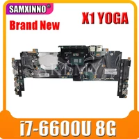 akemy x1 yoga motherboard for lenovo thinkpad x1 yoga 14282 2m laotop mainboard 00jt810 01ax808 w i7 6600u cpu 8g ram