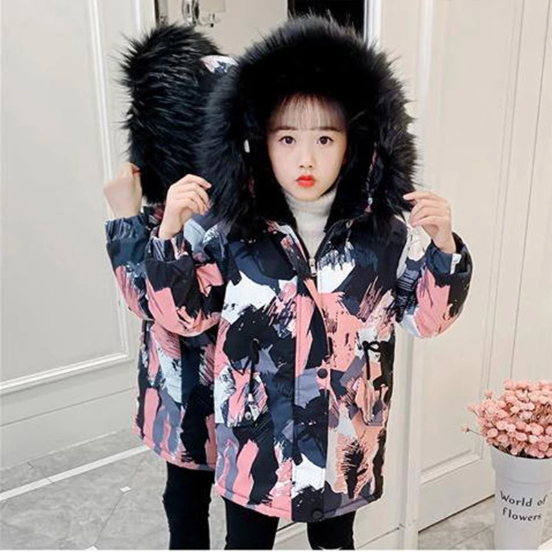 

New girl's school in autumn and winter 2020 overcomes thickened coat, foreign style, woolen collar and cotton padded jacket