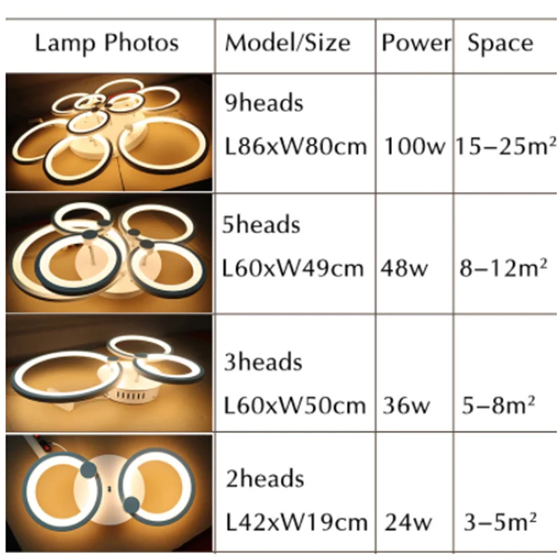 

Modern LED Chandelier lihgt For Living Room Bedroom Dining room Black&White Acrylic Chandelier Lighting Luminair