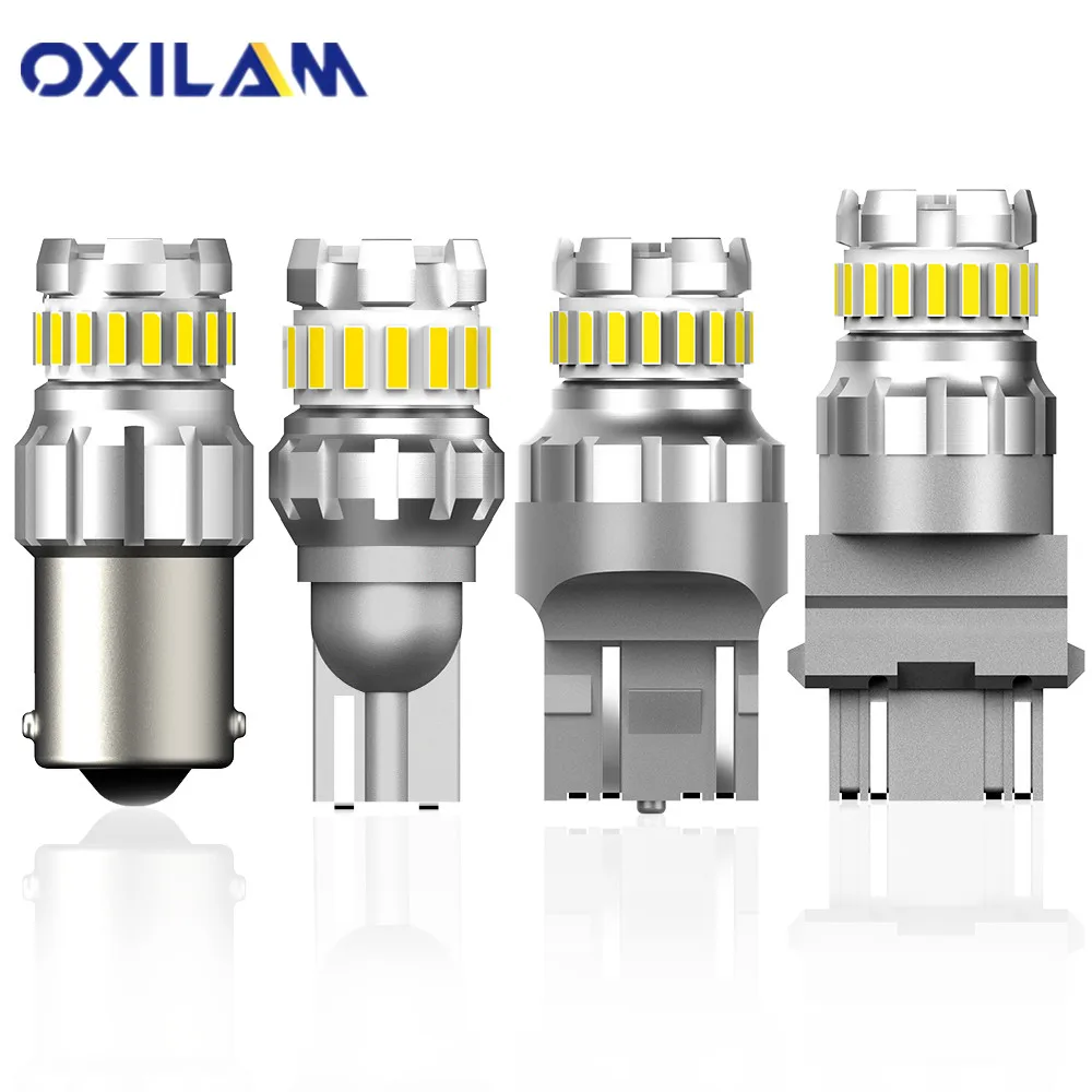 2x P21W Светодиодная лампа 1156 BA15S BAY15D W21/5 W P21/5 P27/7W T15 W16W светодиодная автомобильная