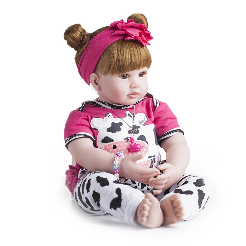 60 см новый силиконовый Возрожденный ребенок кукла игрушки принцесса Like Alive Bebe