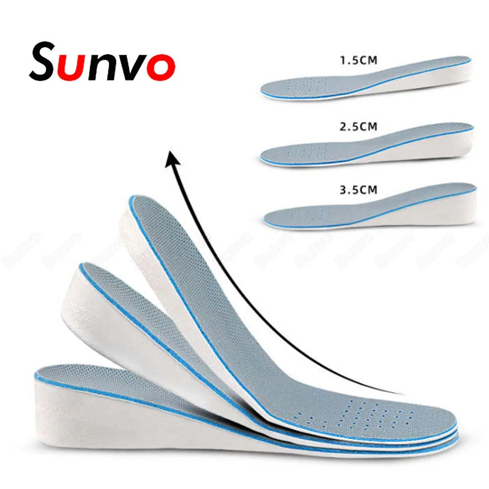 Невидимые стельки из пены с эффектом памяти увеличивающие рост для спортивной