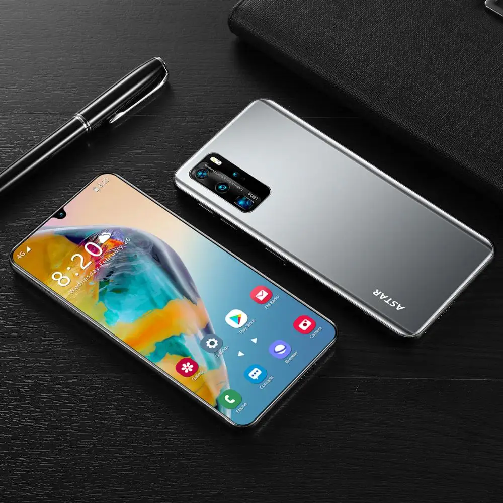 

New 6.7 inches P46 Pro Water drop screen smartphone Snapdragon 855 10 Core 8 256GB 5600mAh 5G Android 10 Global Mobile Phone