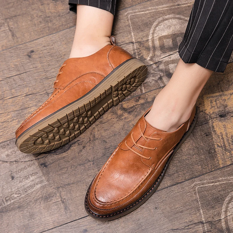 Мужские туфли Повседневные Туфли-броги мужские деловые офисные роскошная обувь