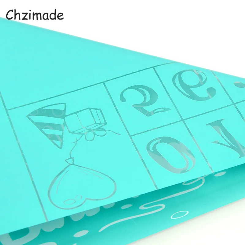 Chzimade благодарю медсестер самоклеящийся трафарет с шелкографией сетчатые