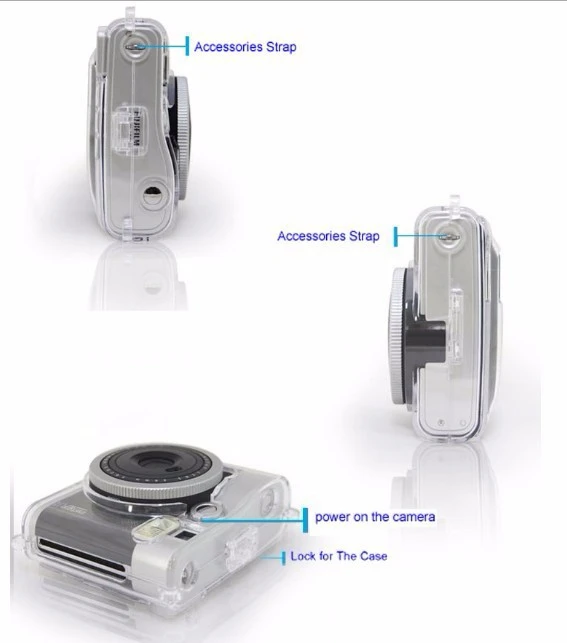 Прозрачный чехол для Fujifilm Instax Mini 90 Mini90 мгновенный защитный камеры Жесткий Чехол