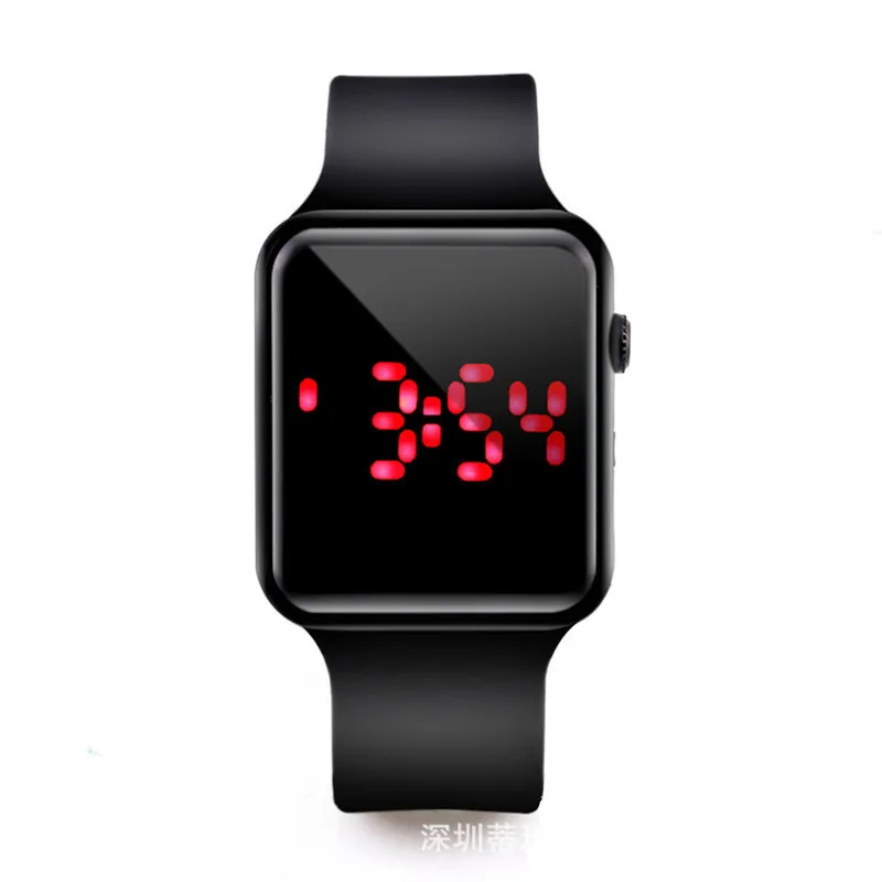 

Kids Watches A Popular Sports Silicone Led Band, Watches Square And Fashionable Electronic Students Children Watch