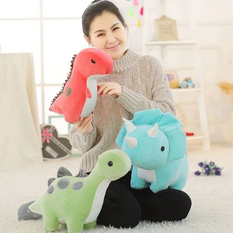 Милые мягкие плюшевые игрушки-животные Triceratops очаровательные игрушки-динозавры