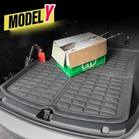trunk cargo mat for tesla model y accessories 2021 dedicated luggage boot liner tray floor carpet pad waterproof car accessories