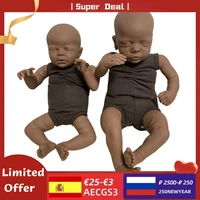 19 inch romy reborn doll kit black skin baby doll soft touch unpainted unfinished doll parts diy blank doll kit zendric 16 inch