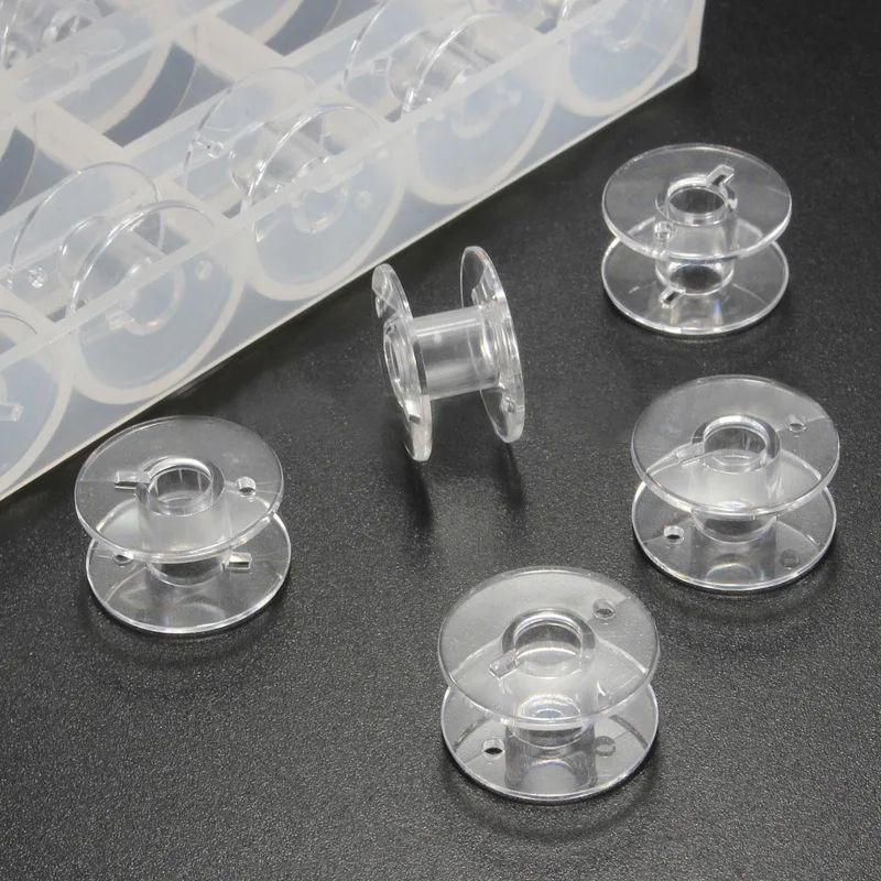 25 ясно катушки для швейных машин нитки пустые с коробкой чехол