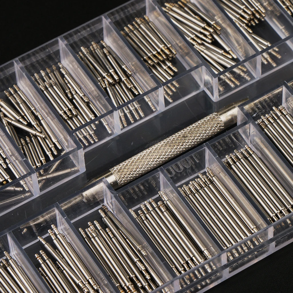 360 Pieces Watch Band Strap Spring Bar Link Pins Stainless Steel Repair Tool Kit