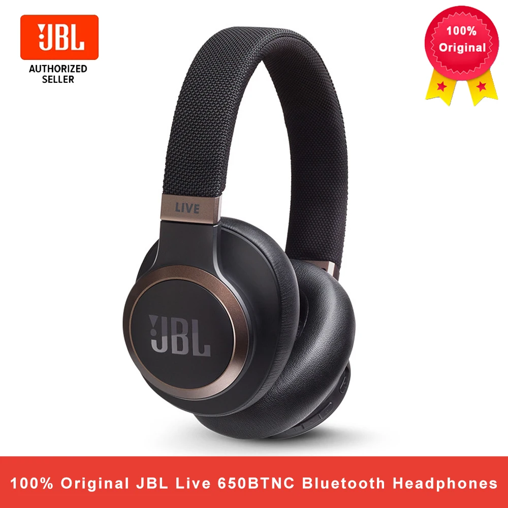 

JBL LIVE 650BTNC Wireless Bluetooth Headphones Noise Cancelling AI Smart Voice Assistant Earphone Gaming Sports Gym Headset