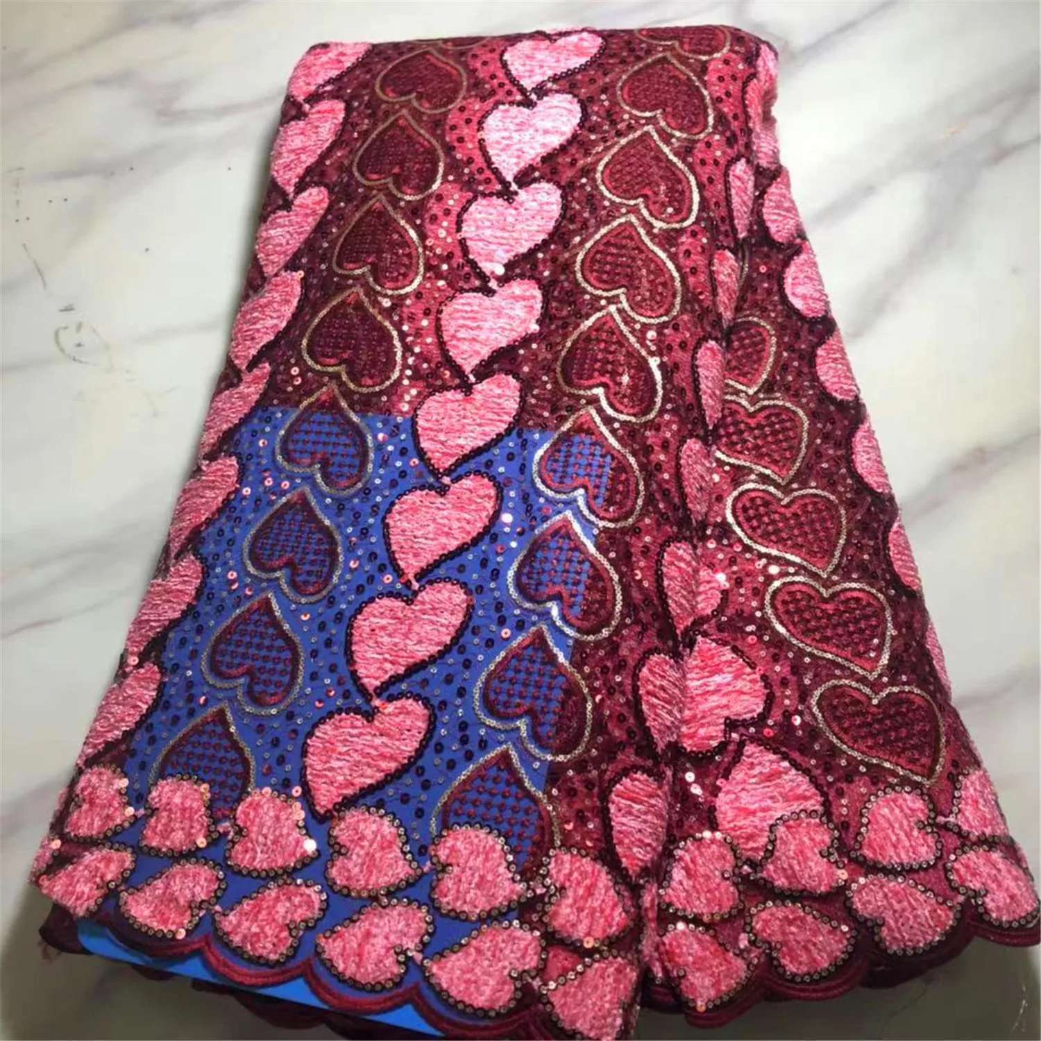 Высококачественная вышитая африканская гипюровая кружевная ткань дешевая