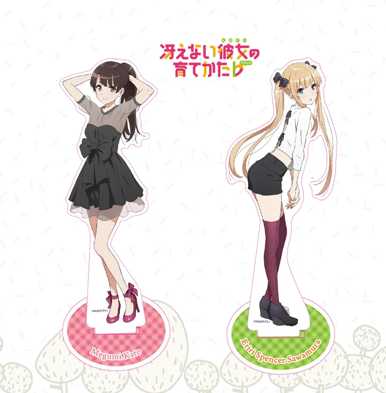 

Saenai Heroine No Sodatekata Japan Anime Acrylic Stand Model Eriri Spencer Sawamura Katou Megumi Kasumigaoka Utaha Collection