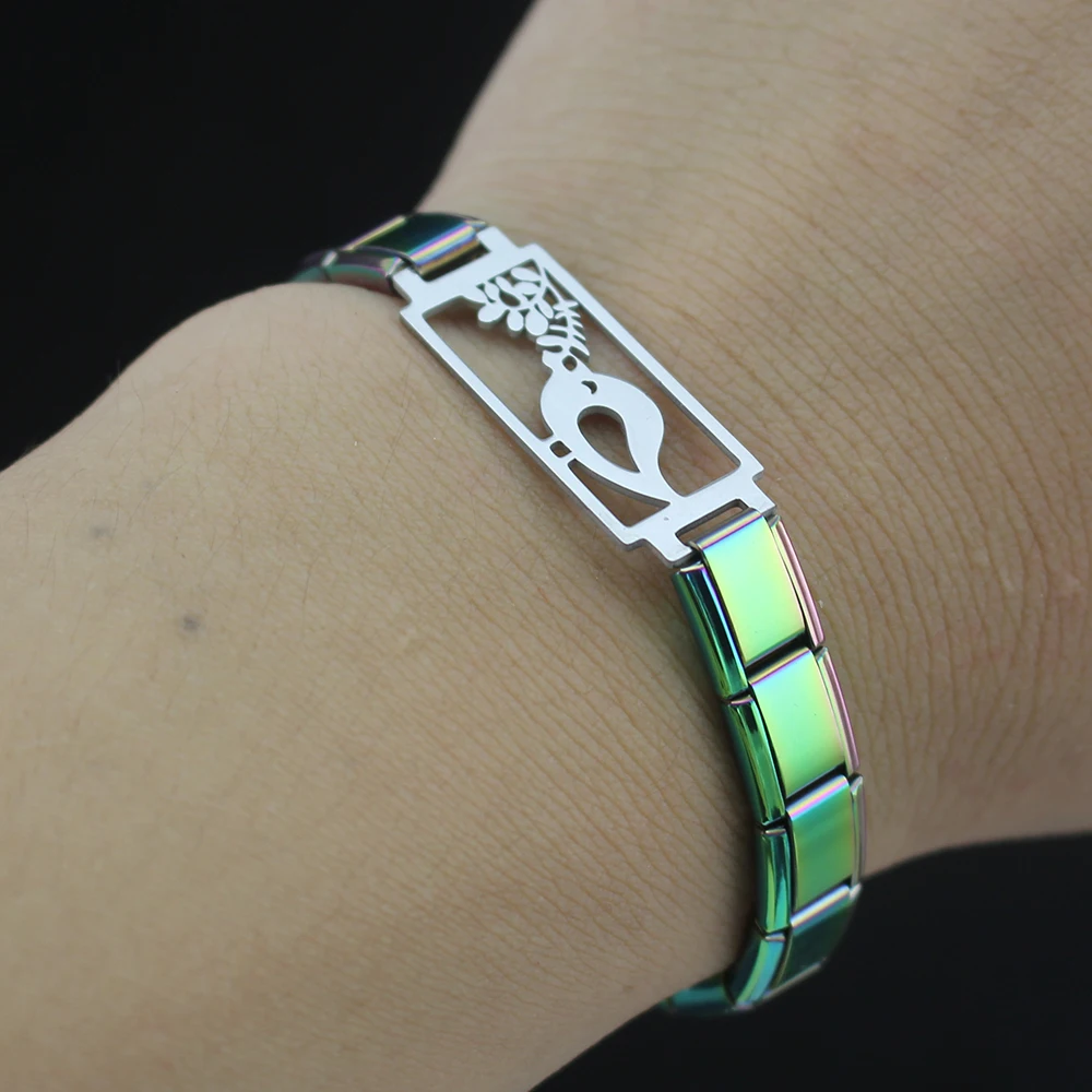 Женский браслет из нержавеющей стали Hapiship очаровательные птицы 9 мм ювелирное