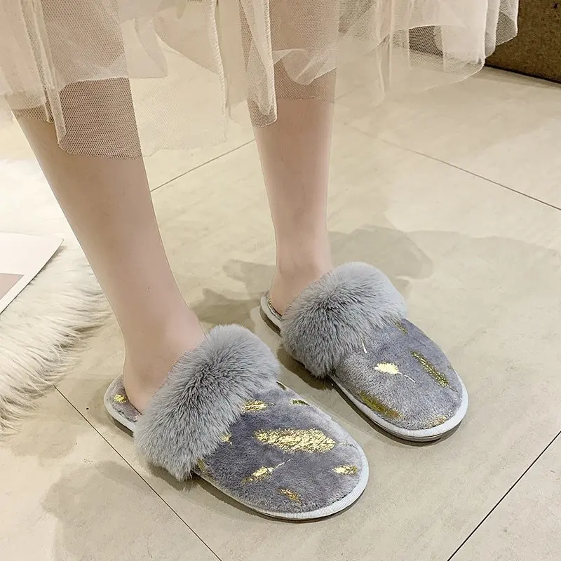 

Женские теплые тапочки 2021, женские плюшевые домашние хлопковые туфли с вышивкой, Дамская ретро Обувь для спальни в помещении, женская обувь
