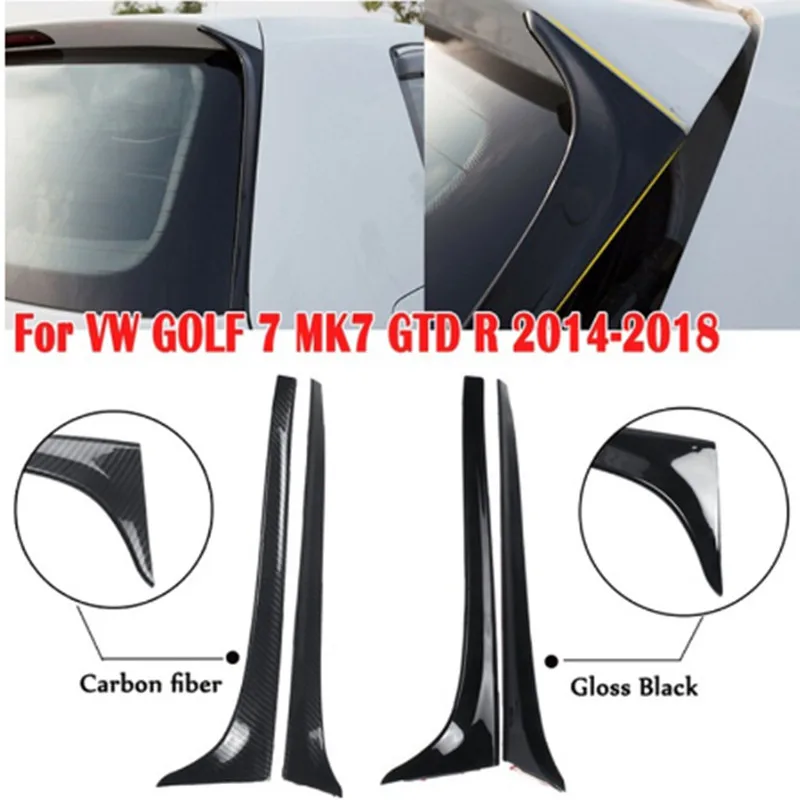 

Rear Window Side Spoiler Wing For VW GOLF 7 MK7 GTD R 2014-2018 Car-styling Auto Accessories