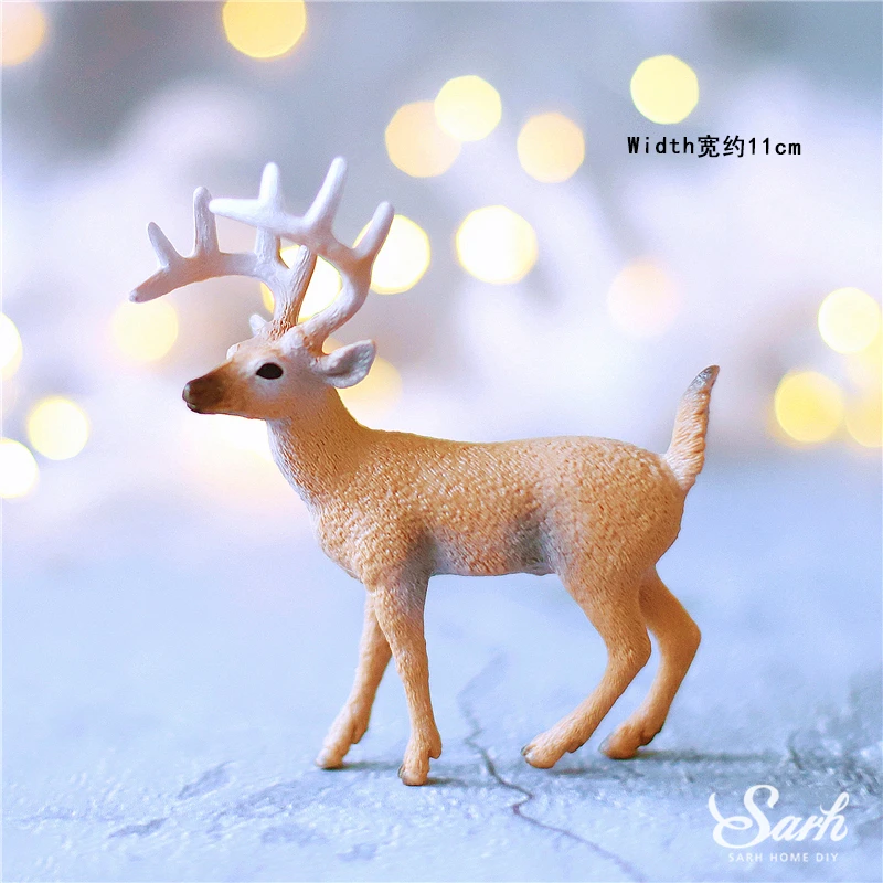 Male elk Свадебные украшения для торта с изящным цветком на крючке, вечерние украшения для торта, украшения для выпечки на годовщину, свадебные десерты, подарки для влюбленных - Цвет: Male elk