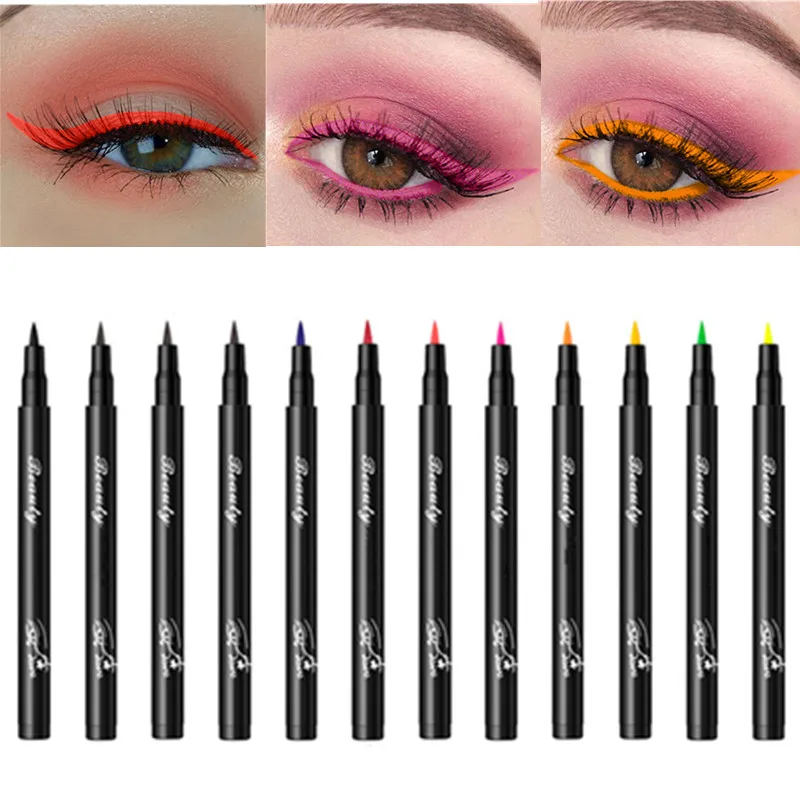 1 шт. водостойкие Цветные Жидкие подводки для глаз быстросохнущие долговечные