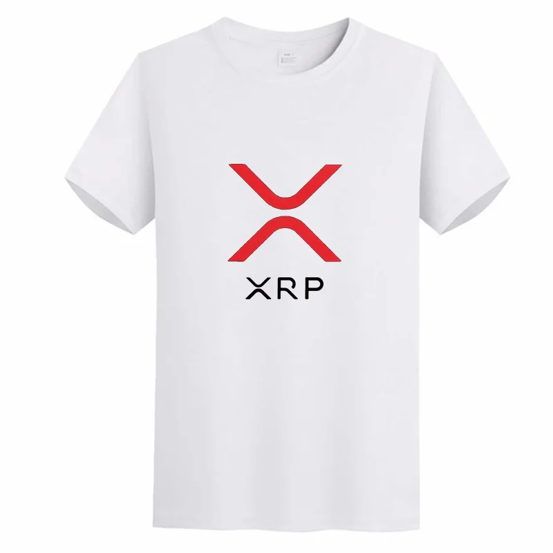 

Bitcoin Best Red Ripple XRP graphic t shirts Tops Tee short sleeve t-shirts Harajuku Streetwear Summer Men's clothing