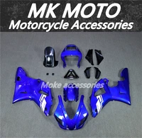 motorcycle fairings kit fit for yzf r1 1998 1999 bodywork set high quality abs injection blue white 3