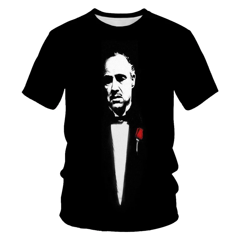 

Summer casual loose oversized T-shirt men's 3DT shirt comfortable, breathable and non-fading movie series theme