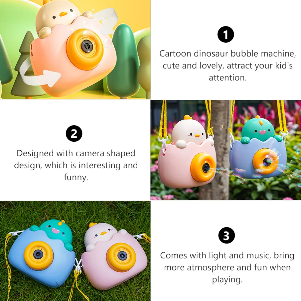 

1Pc Bubble Blower Animal Bubble Camera Bubble Without Battery