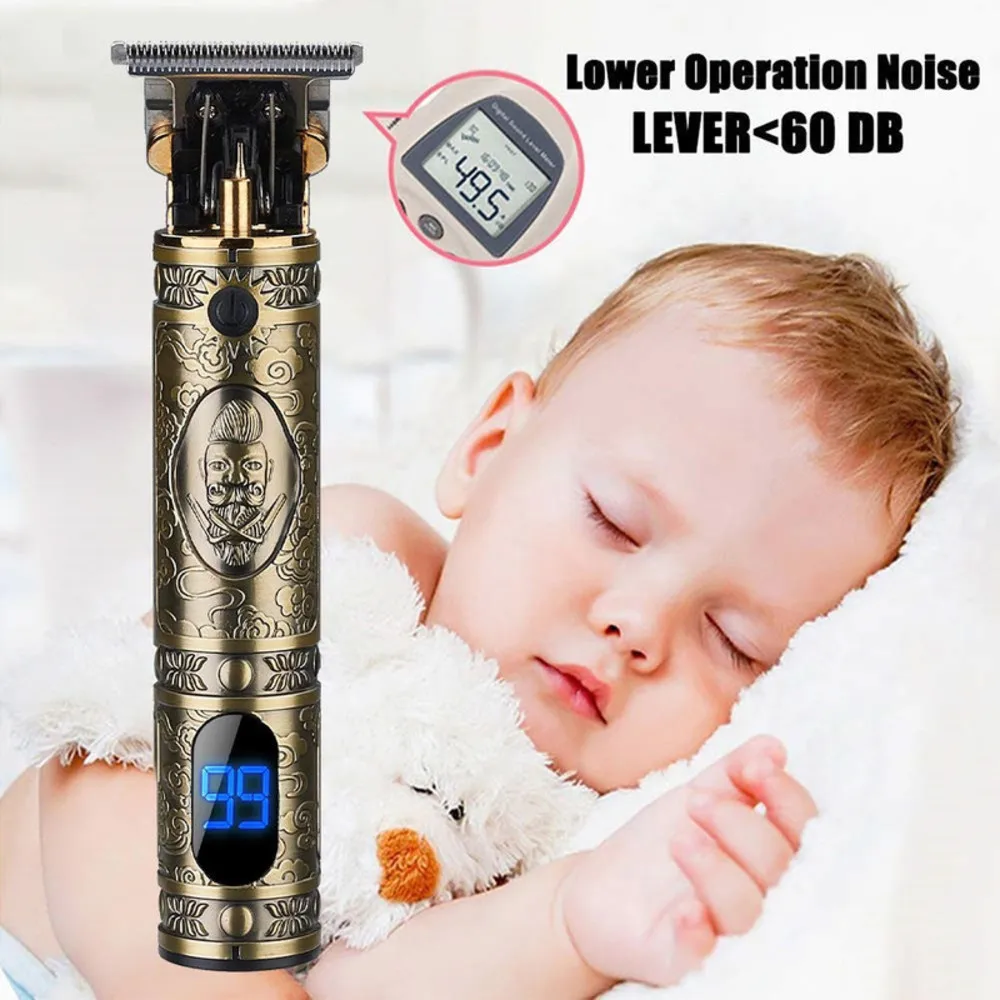 

Zimir USB Rechargeable Trimmer Men Barber Hair Cutting Machine 0mm Razor Trimmer Electric Cordless Skeleton Hair Clipper Shav