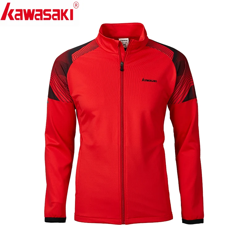Kawasaki Мужская куртка для бега, рубашка для фитнеса с длинным рукавом, тренировочная Джерси, спортивная куртка с воротником-стойкой, куртки для бега на молнии, JK-R1810