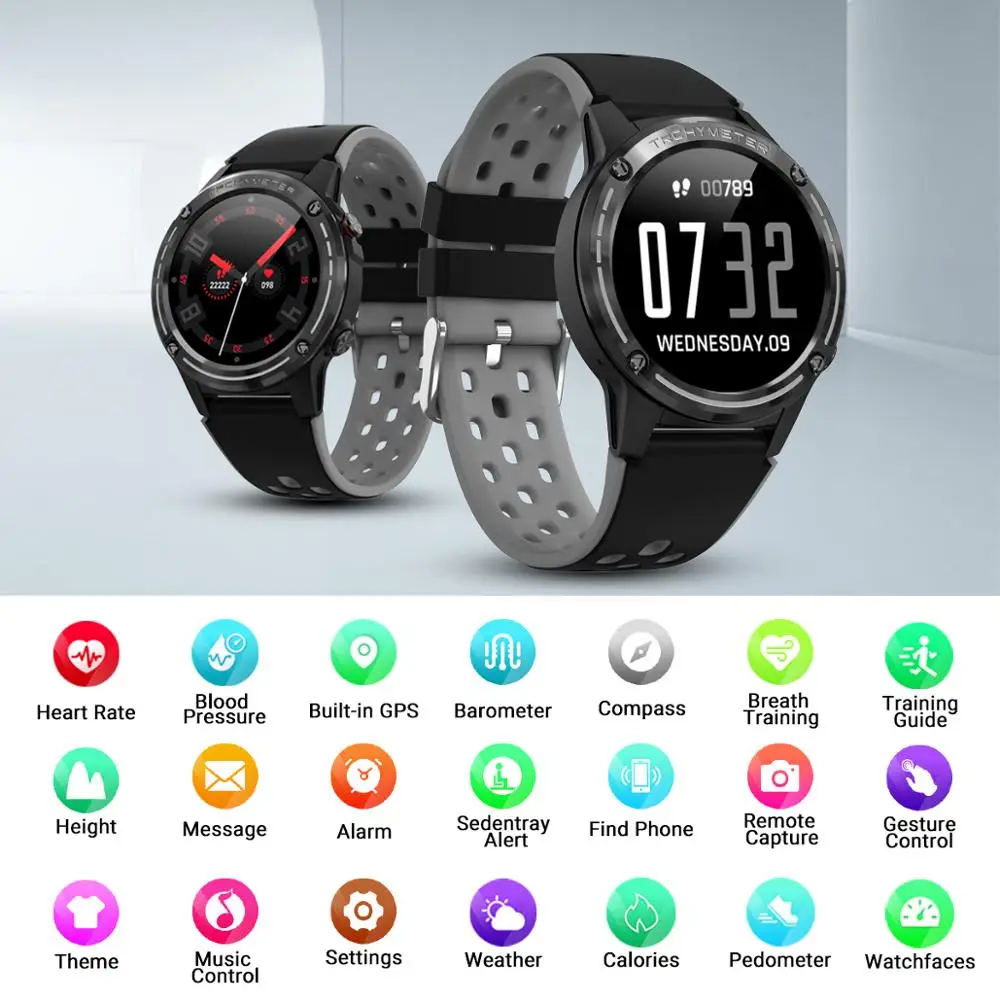 GANDLEY M6S Смарт часы для мужчин GPS SIM карта Smartwatch Android IOS поддержка компаса циферблат мониторинг сердечного