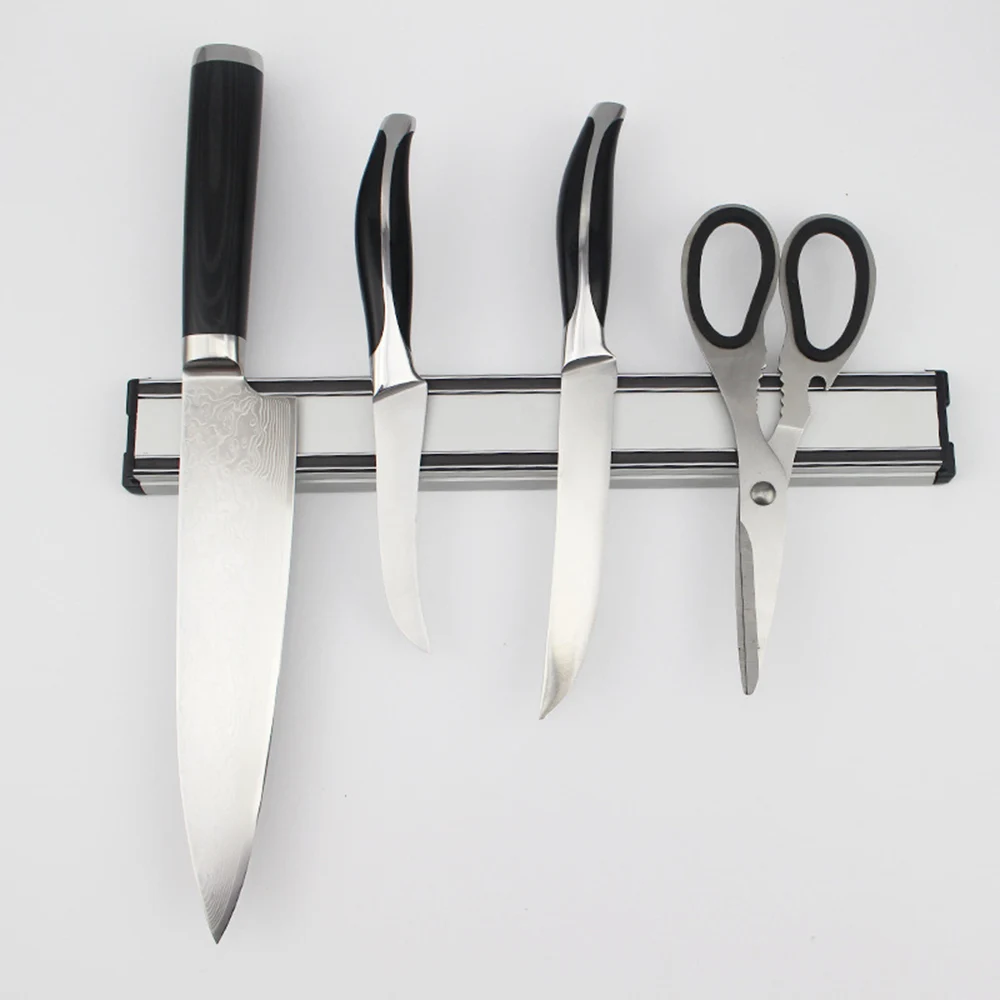 

Knife Magnet Holder Wall Mount Black ABS Plastic For Stainless Steel Metal Knife Magnetic Knife Holder Kitchen Tools Organizer